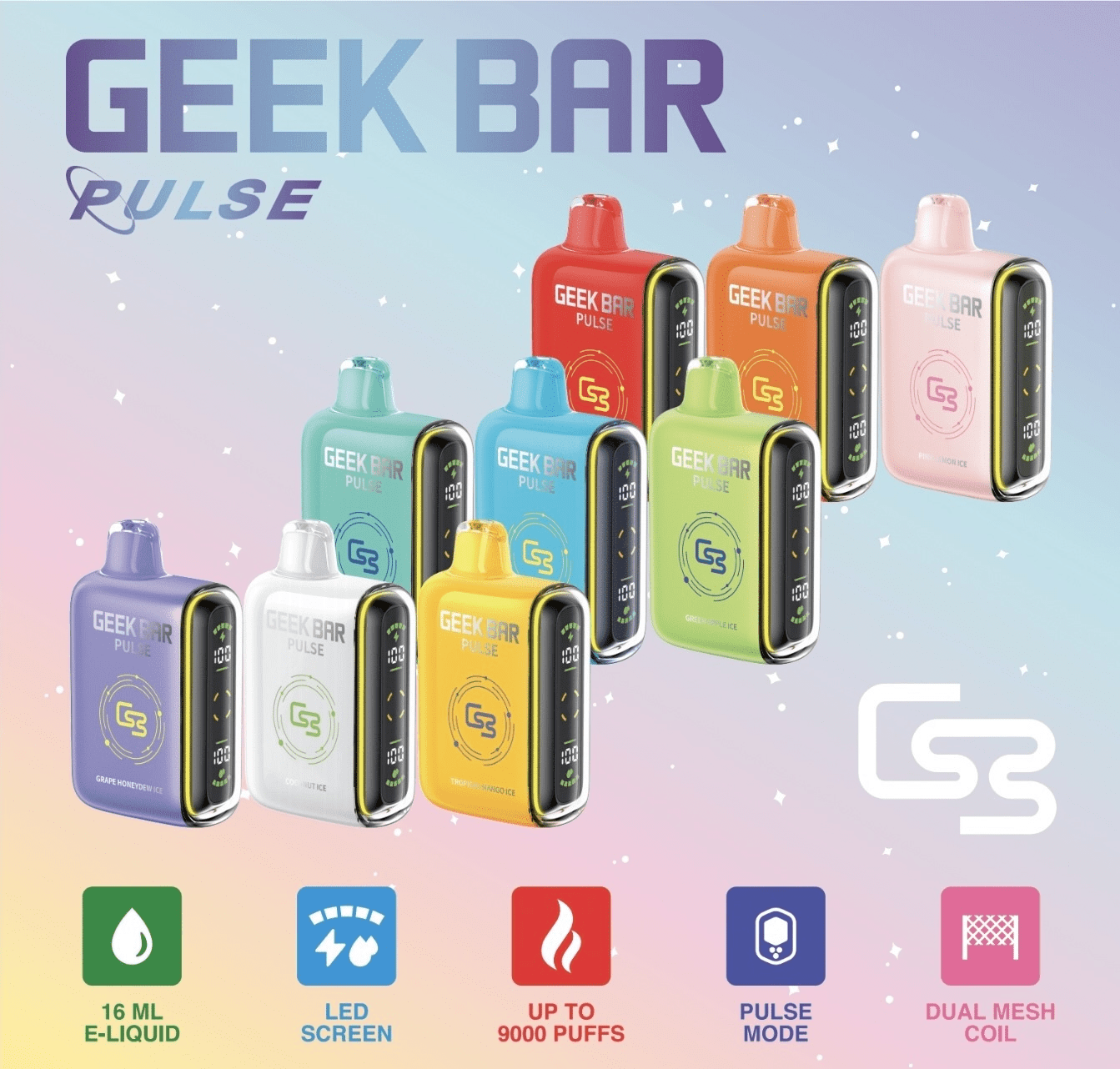GEEK BAR PULESE 15000 Puffs 小火箭