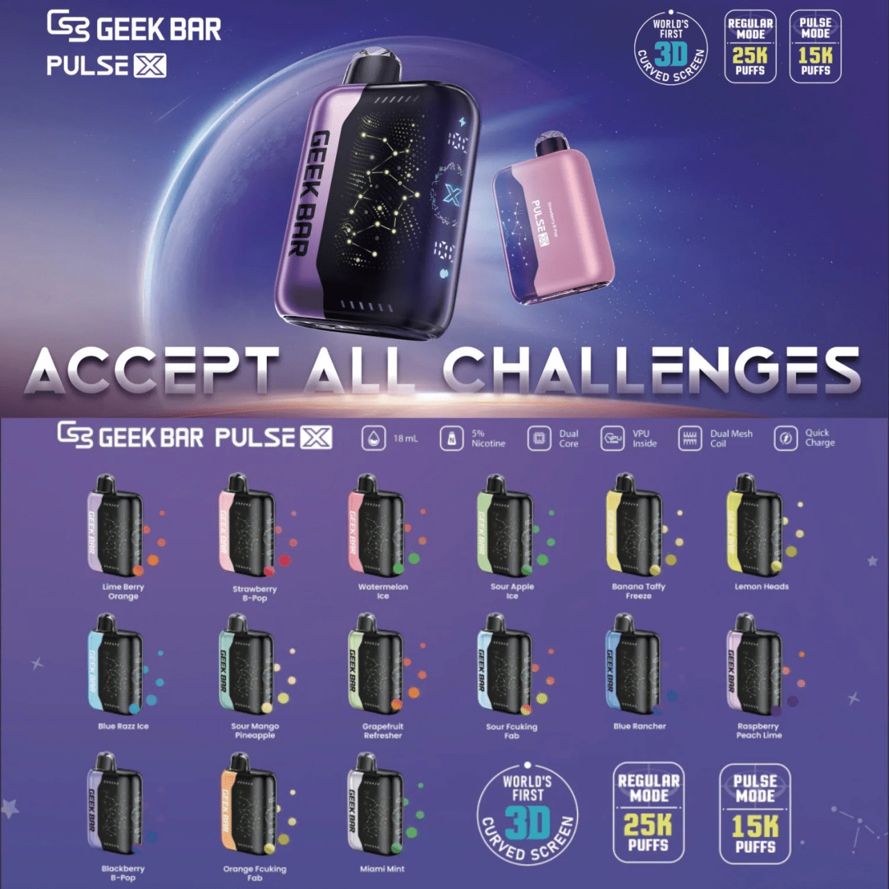 GEEK BAR Pulse X 25000 PUFFS