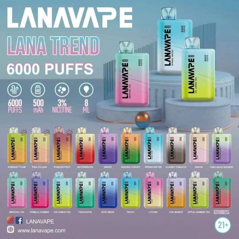 LANA Bar BC 6000 Puffs 拋棄式電子煙