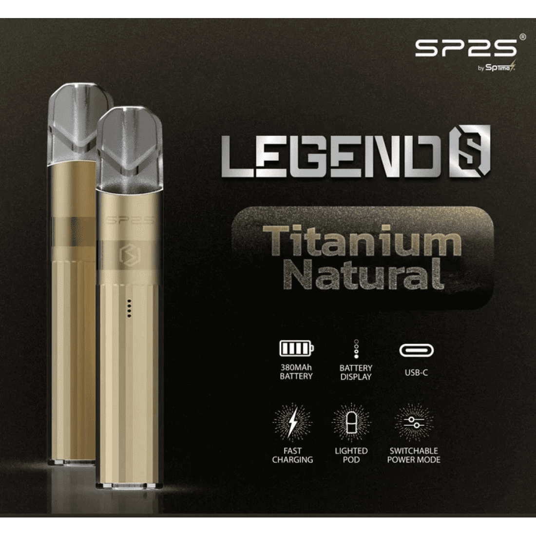 SP2S主機 傳奇系列鈦色霧化桿