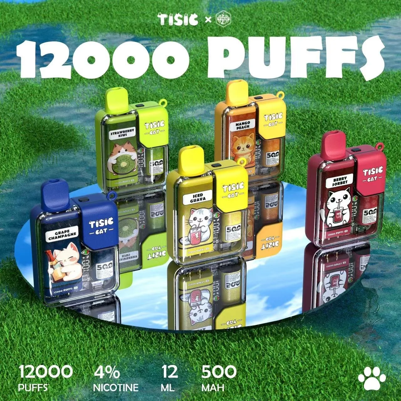 TISIC 黑騎士貓咪 12000 Puffs