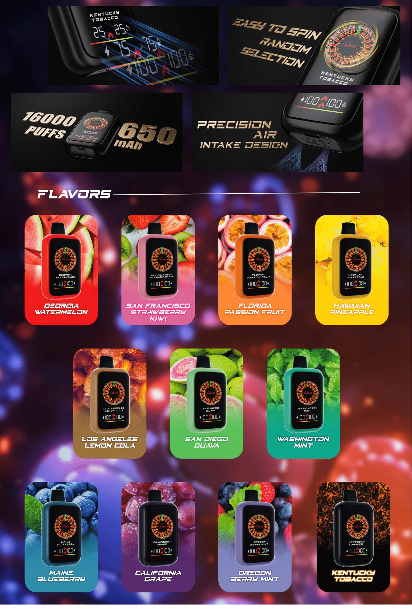 AONE VAPE Casino 16000 Puffs