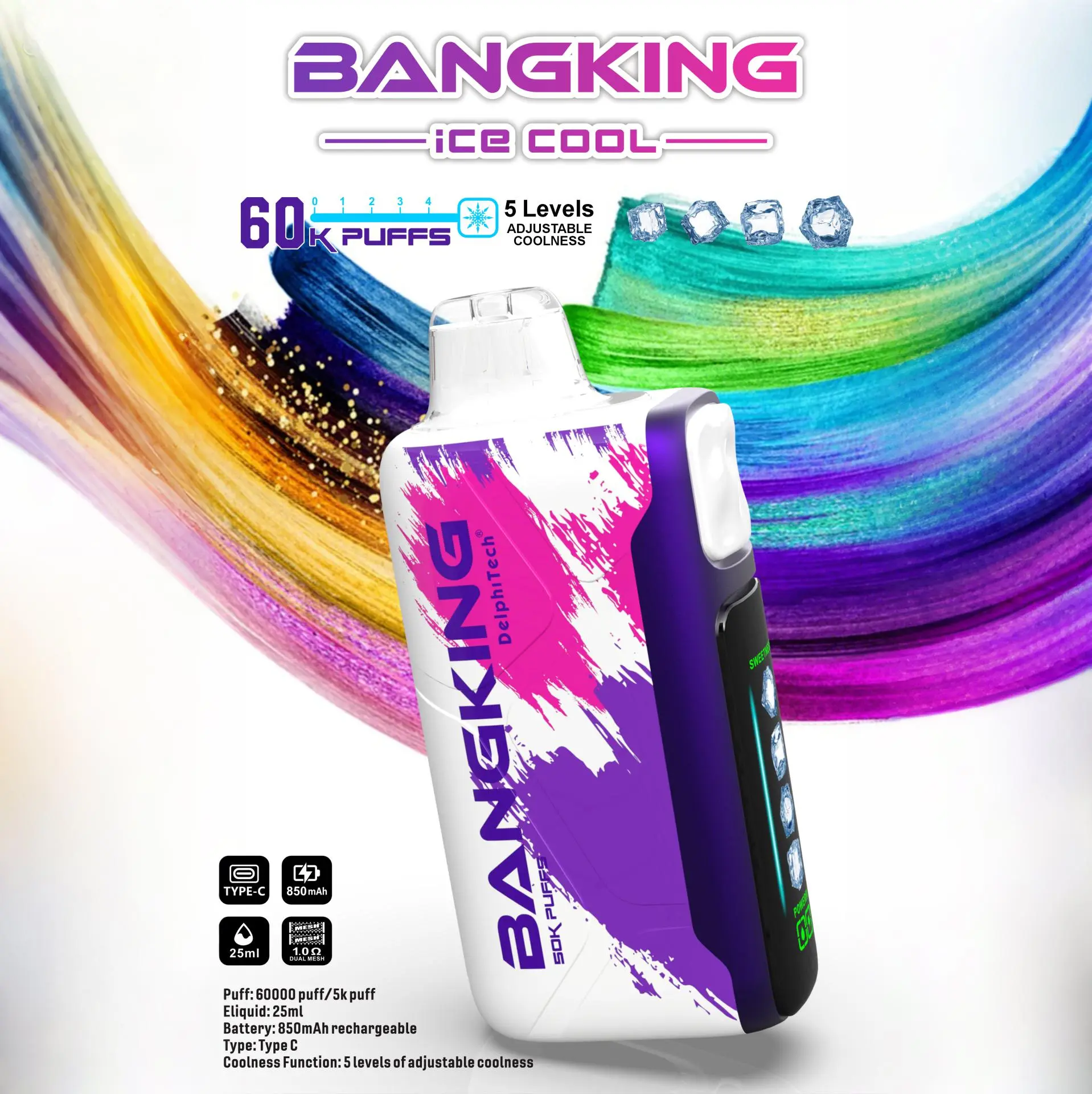 Bang King Ice Cool 60000 拋棄式霧化