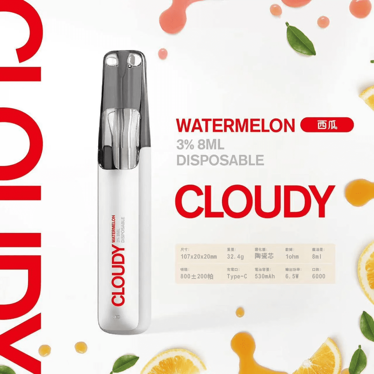 Cloudy鴨嘴獸 6000 Puffs