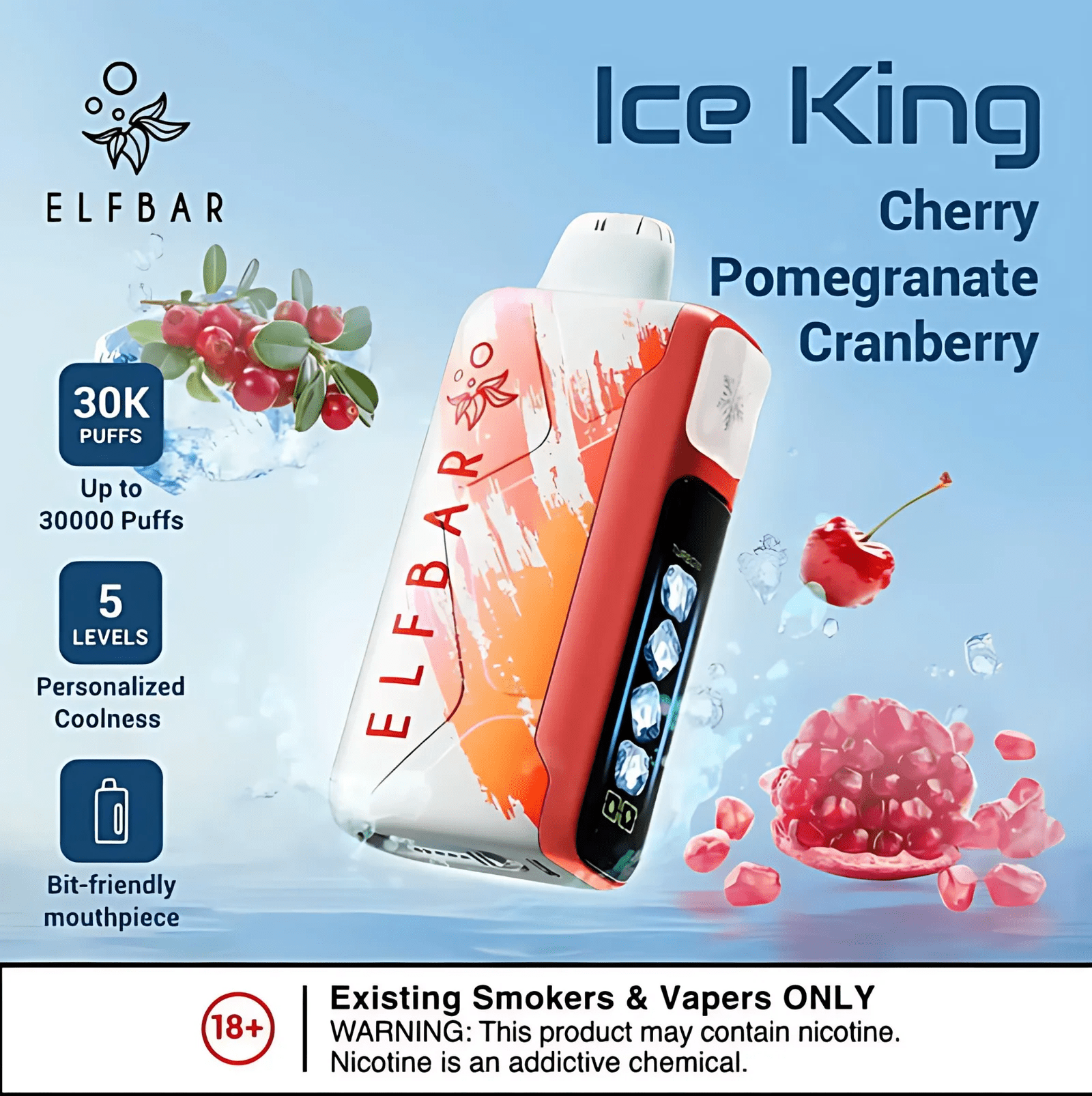 ELFBAR ICE KING 30000 Puffs 一次性電子煙