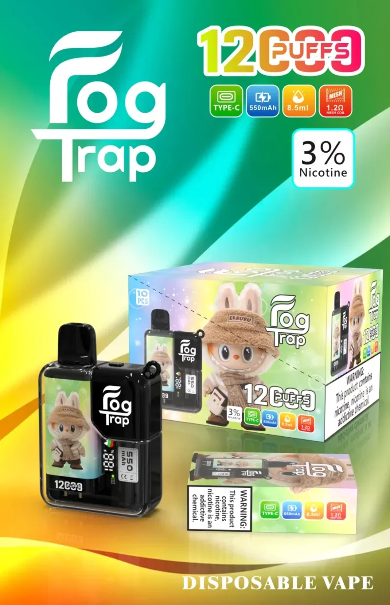 Fog Trap 拉布布蠟筆小新系列 12000 Puffs 拋棄式電子菸