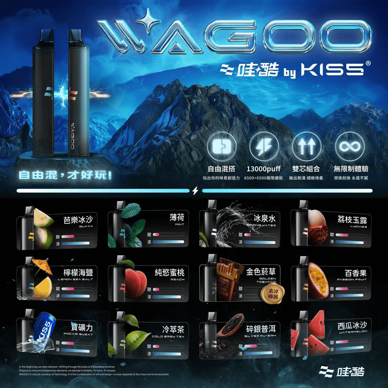 Wagoo 6500 Puffs 拋棄式電子煙