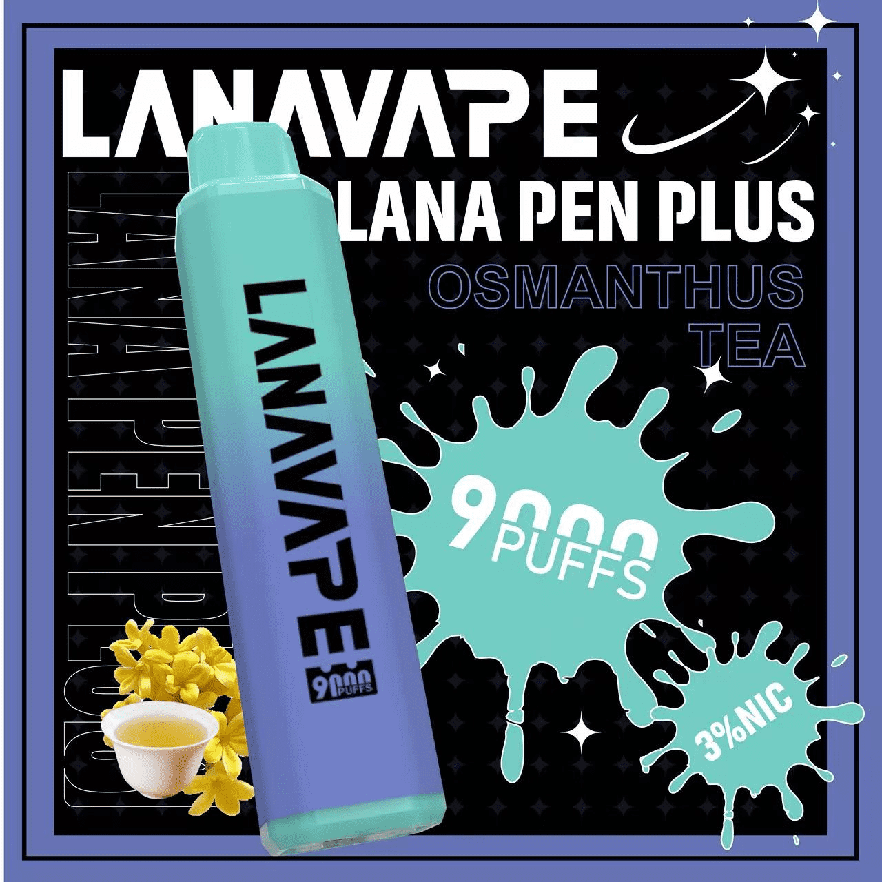 LANA PEN PLUS 9000 Puffs 拋棄式電子煙